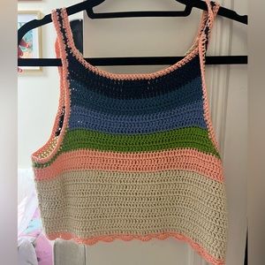 POL Knitted colorful top